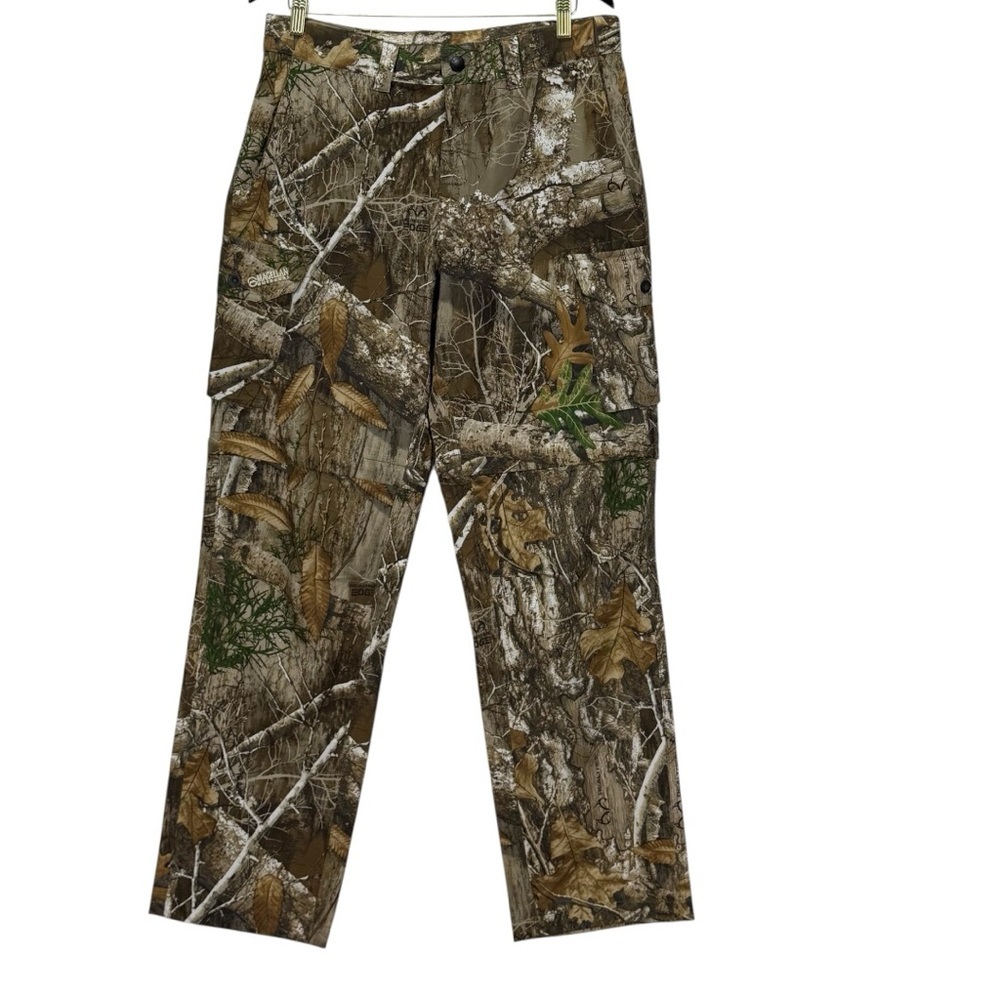 Magellan Outdoors Woodland Camo Cargo Convertible Pants size medium